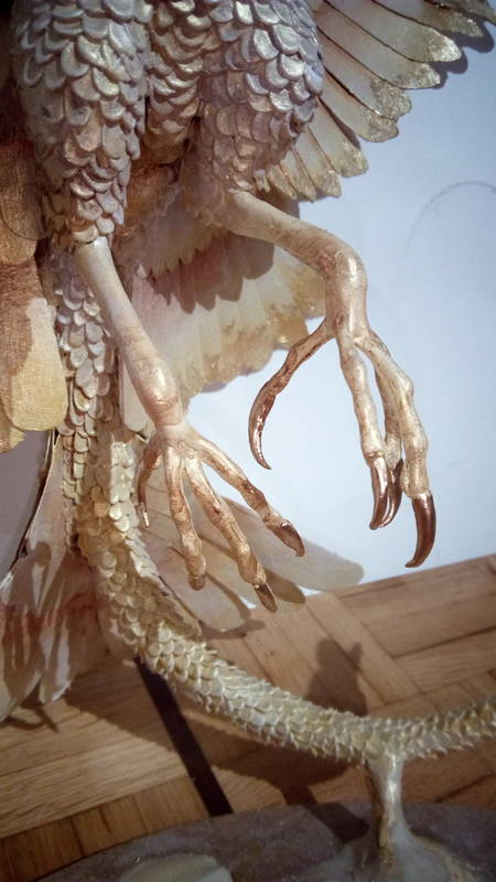 sculpture art bird treasure  And some actual gold accents to bring out the true shine 