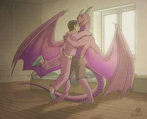 commission artwork dragon furry  Skellio