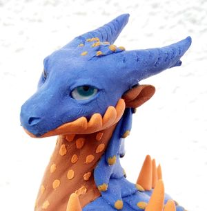 sculpture commission artwork balanced companion  dragon  Rasha