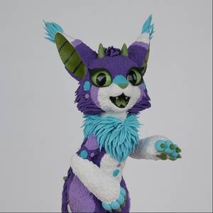 sculpture commission artwork furry cat  Cleya