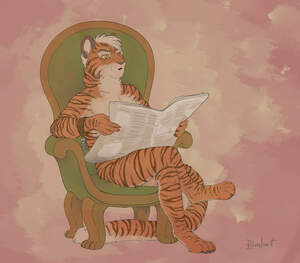 drawing commission artwork tiger  Sherry Khanny