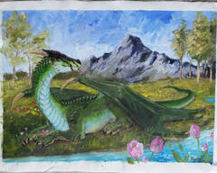 Forest Dragon sculpture commission artwork
