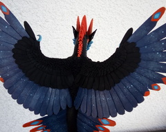 Nights Guardian sculpture commission artwork dragon art balance handmade rivalmit