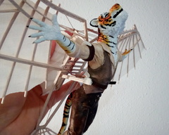 Arcanum - Soar on the memorys lost to time steampunk tiger sculpture art traditional ef24 eurofurence aviation