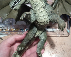 dragon crock art dragon companion balanced crocodile sculpture
