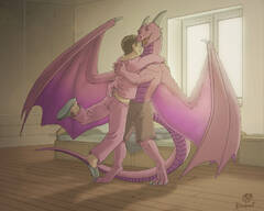 Skellio's commission commission artwork dragon furry 