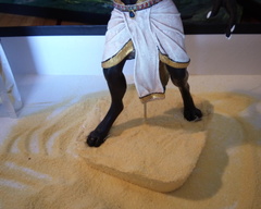 Anubis sculpture commission artwork anubis anthropomorphic egypt free standing balanced  eurofurence 23