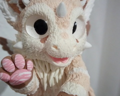 Puk the DAD sculpture commission artwork angeldragon dragon balanced companion furry