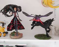 Demon and horse  sculpture commission artwork demon man magic myth horse furry