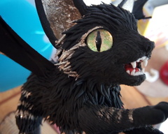 Bat kitty #13 Butterfly Jump bat kitty batkitty art sculpture butterfly jump hunt ef25 eurofurence