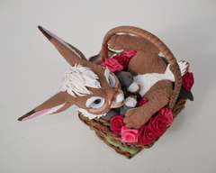 Karel the Bunny sculpture commission artwork bunny furry traditional art