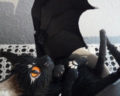 Batkitty #10 - Have a cup of kitty batkitty sculpture art cat bat ef24 eurofurence