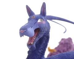 Intergalactic Middleschnauzer sculpture commission artwork  dragon furry bho alien balanced companion 